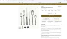 CHRISTOFLE ARIA Silver plated flatware set for 12 (110 pieces) NEW