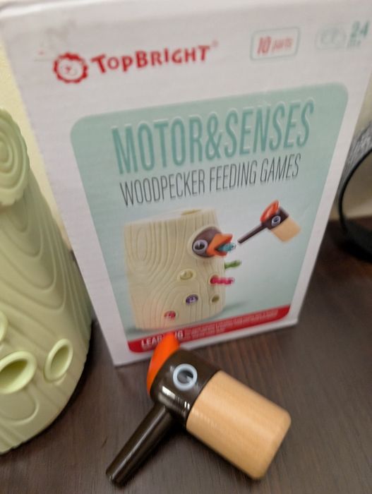 Магнітна гра "Нагодуй дятлика" для 2+ років