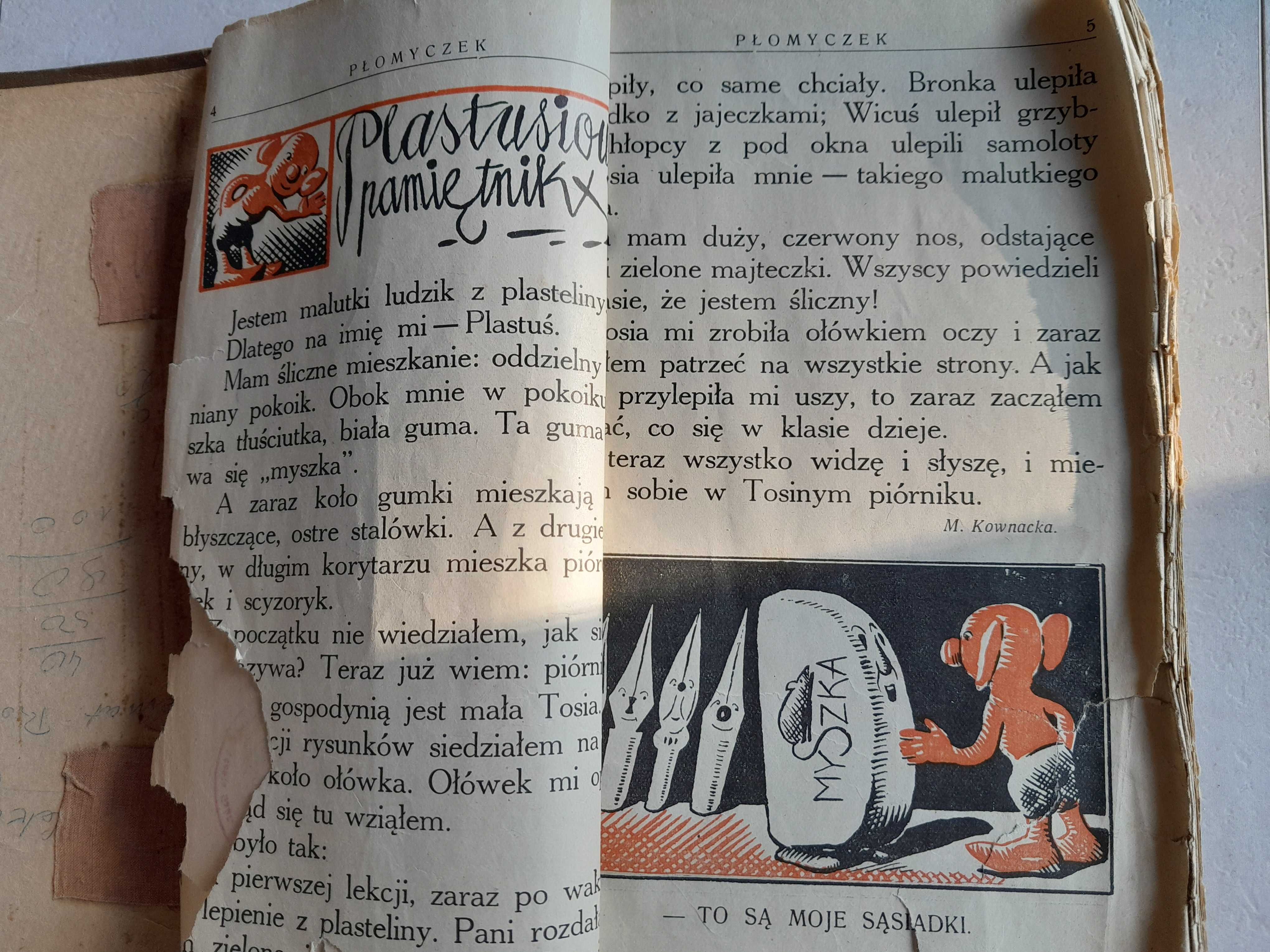 Stary przedwojenny tygodnik dla dzieci Płomyczek 1931 / 32 czasopismo