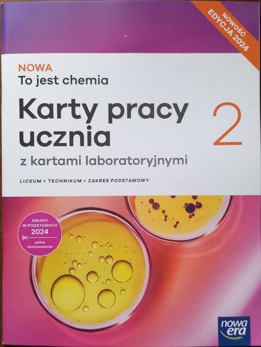 NOWA To jest chemia 2 Karty pracy ucznia zakres podstawowy edycja 2024