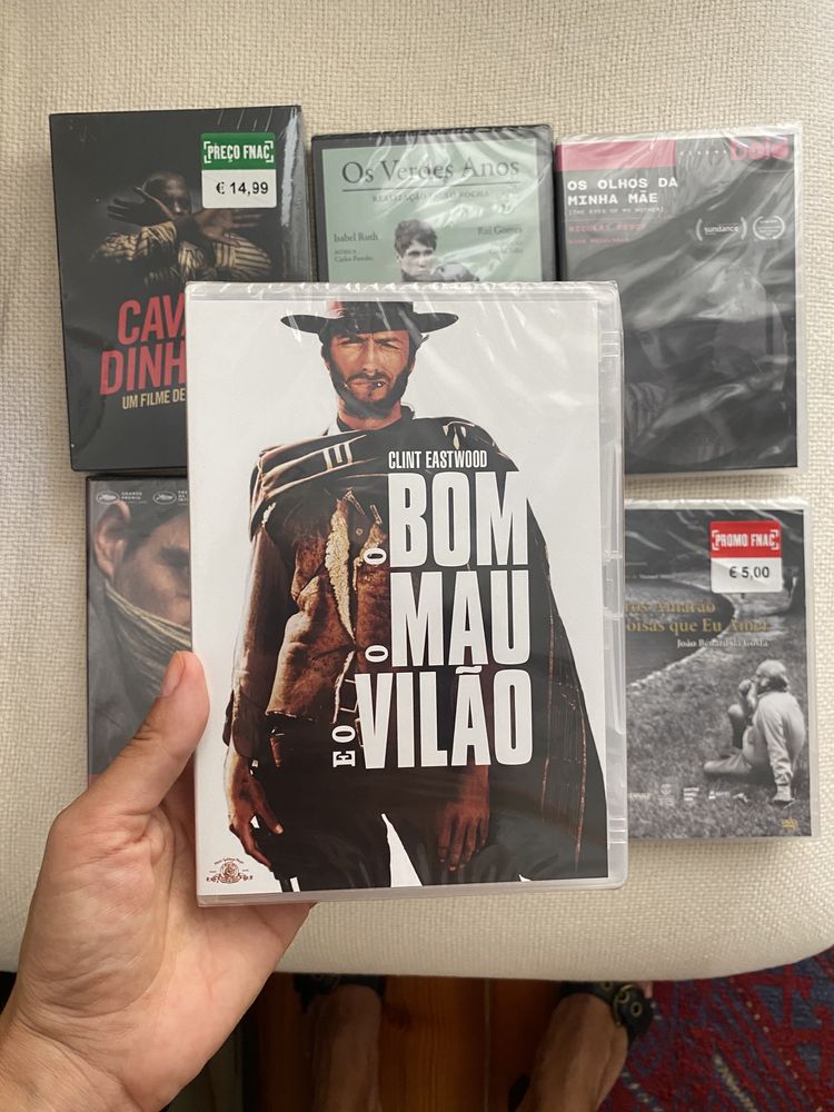 Conjunto 7 DVDs NOVOS embalados (Oferta de clássico)