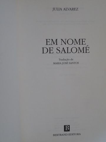 Em Nome de Salomé de Julia Alvarez