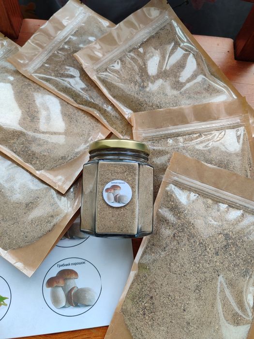 Мариновані гриби Білі Сухі гриби Грибний порошок