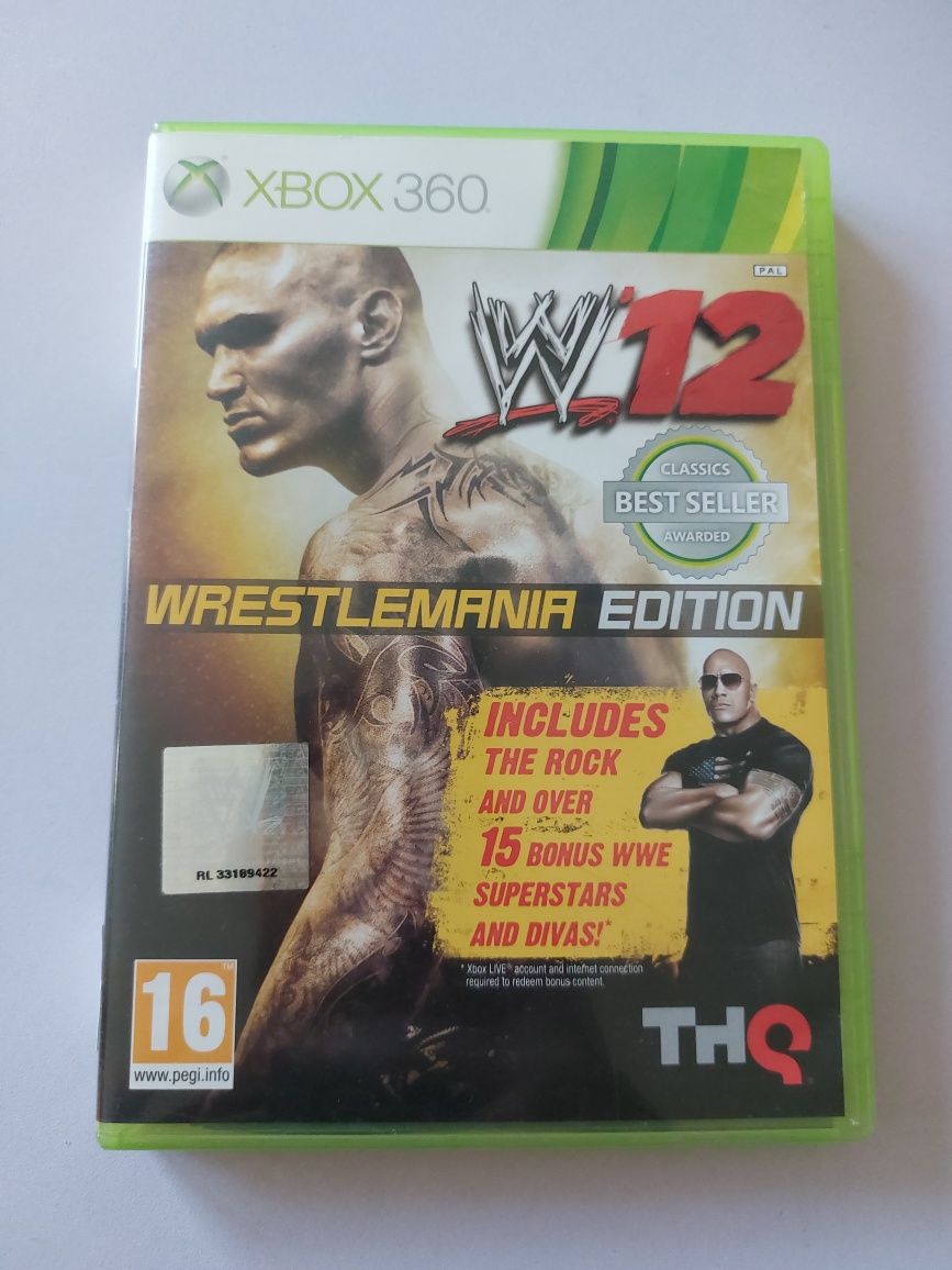 Gra WWE 12 Wrestlemania Edition XBOX 360 X360 pudełkowa