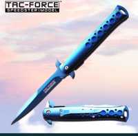 Nóż składany scyzoryk Tac-Force Blau Mirror Titan TF-884BL