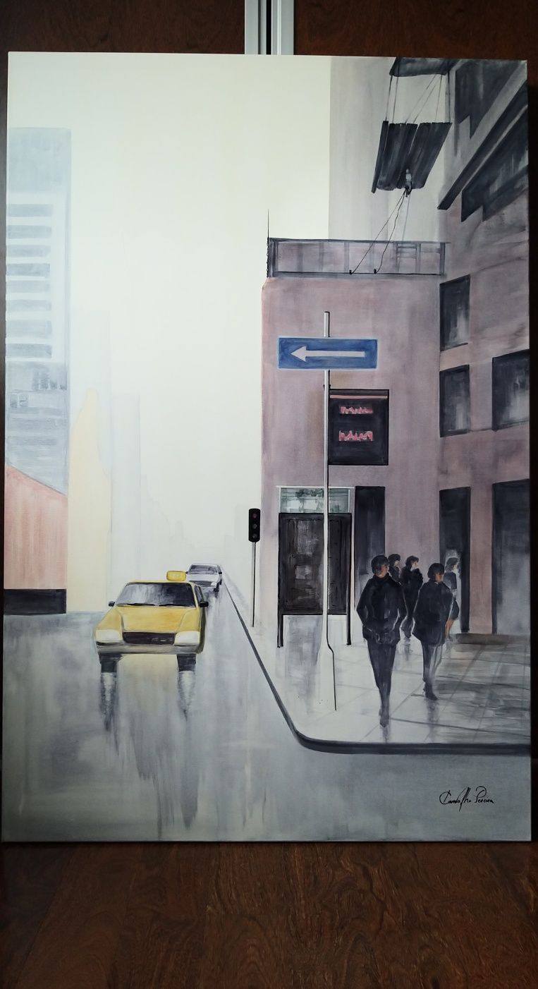 2 Quadros Pintura Óleo 100cm/150cm Carvalho Rodrigues