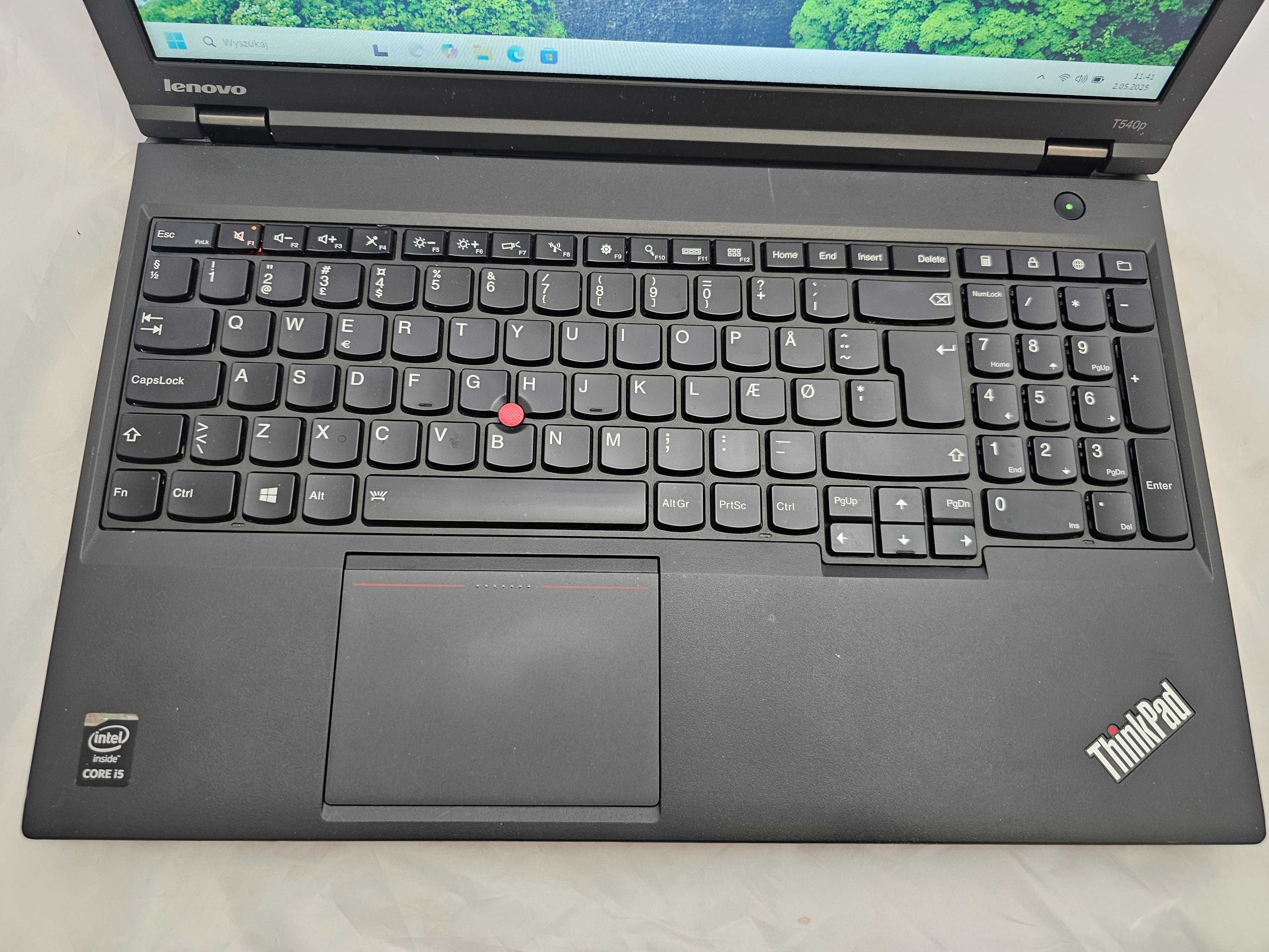Laptop Lenovo Thinkpad T540p/i5-4300M/8GB RAM/256 SSD/15,6/Biopskomp