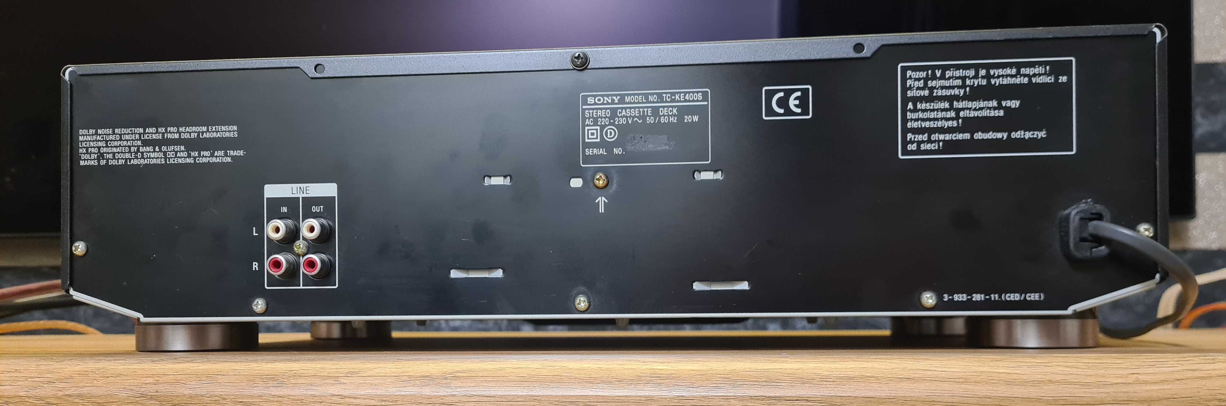 SONY TC-KE400S Magnetofon kasetowy HX PRO Dolby B,C,S