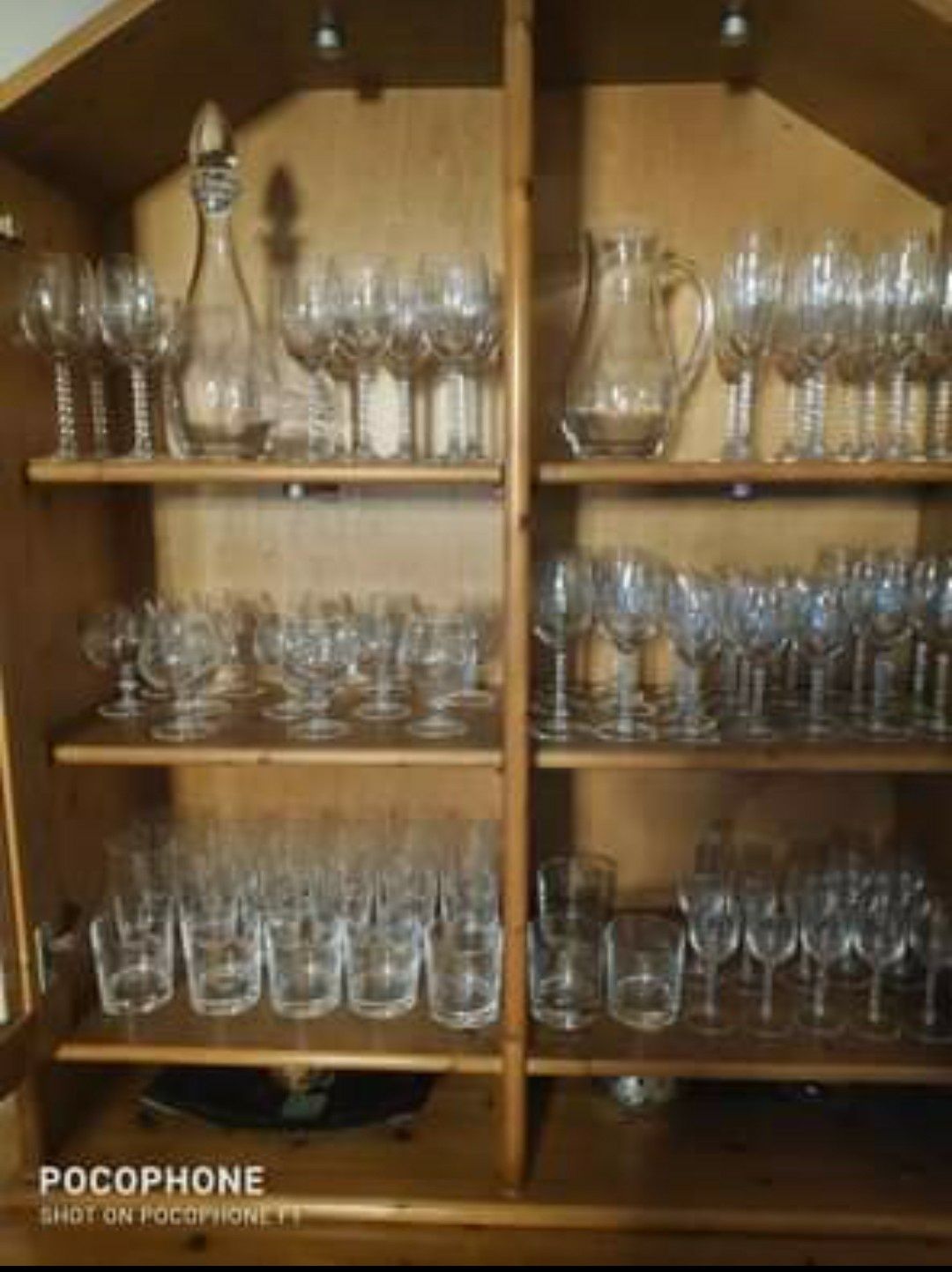 Conjunto completo de copos cristal puro