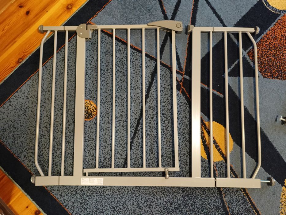 BARIERKA BRAMKA ZABEZPIECZAJĄCA - Nukido, Szara (Rozporowa, 75-115 cm)