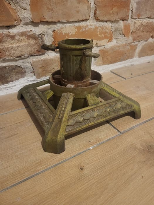 Stary sygnowany art deco stojak choinkowy