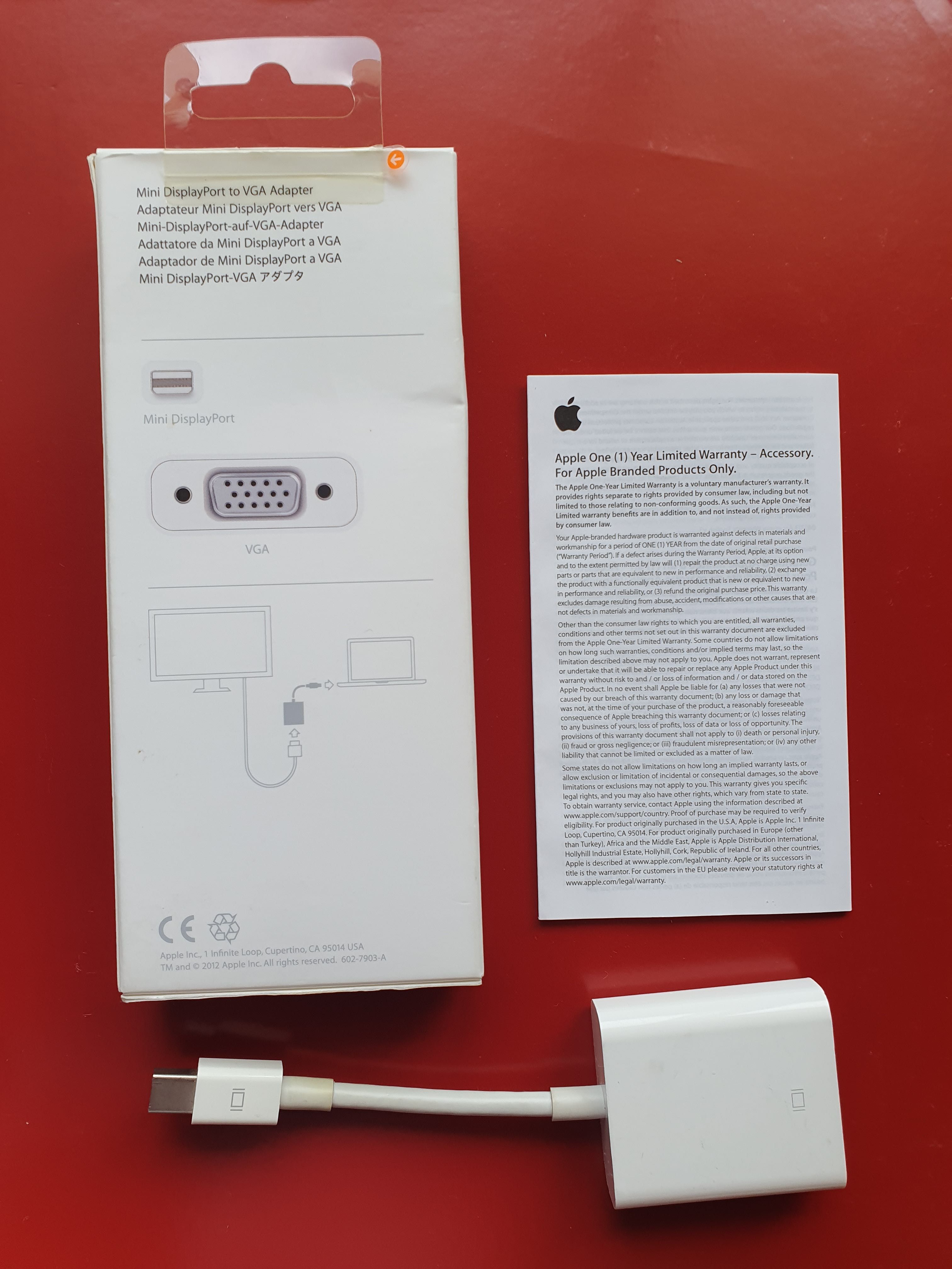 Adaptador Mini DisplayPort (Thunderbolt) para VGA - usado