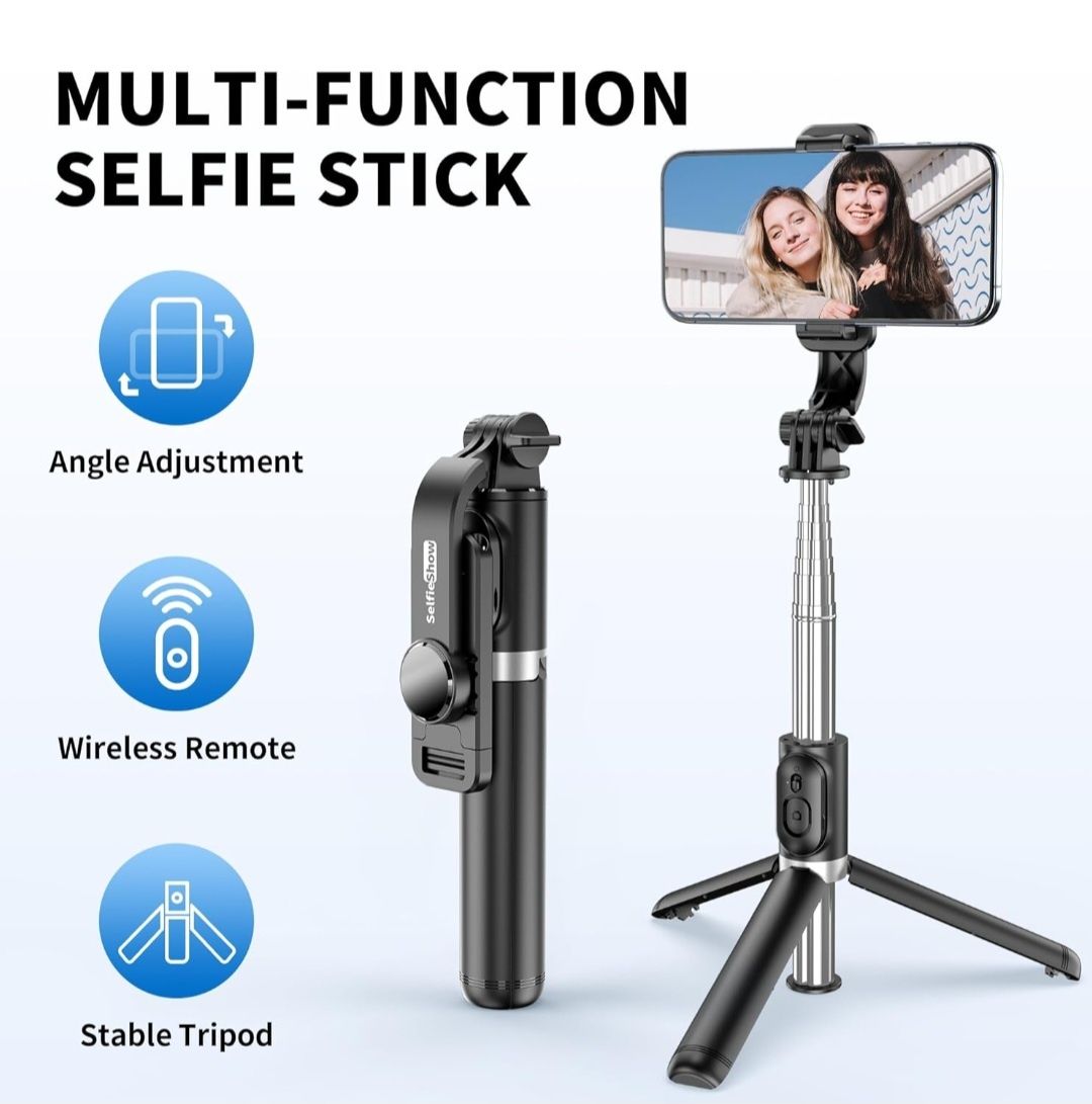 Statyw Selfie Stick, 360°Rotation 4 w 1