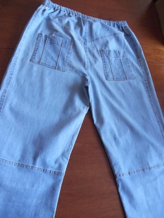 Spodnie rybaczki ciążowe jeans roz. M/L CIĄŻA