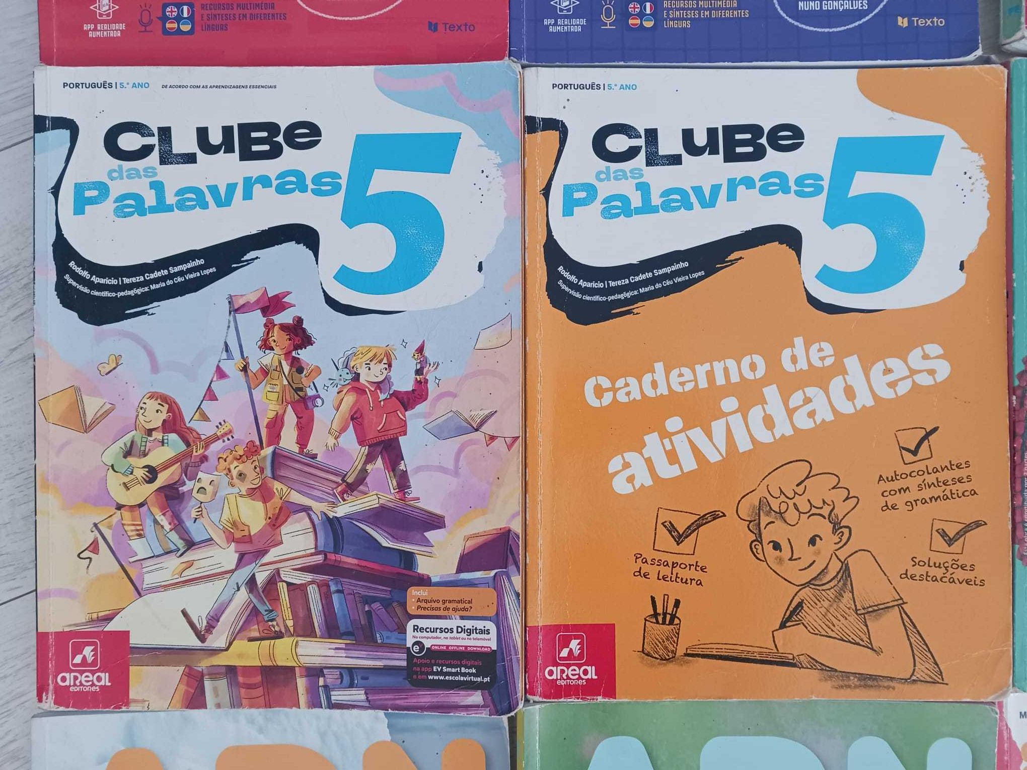 Manuais escolares e cadernos de atividades 5 ano