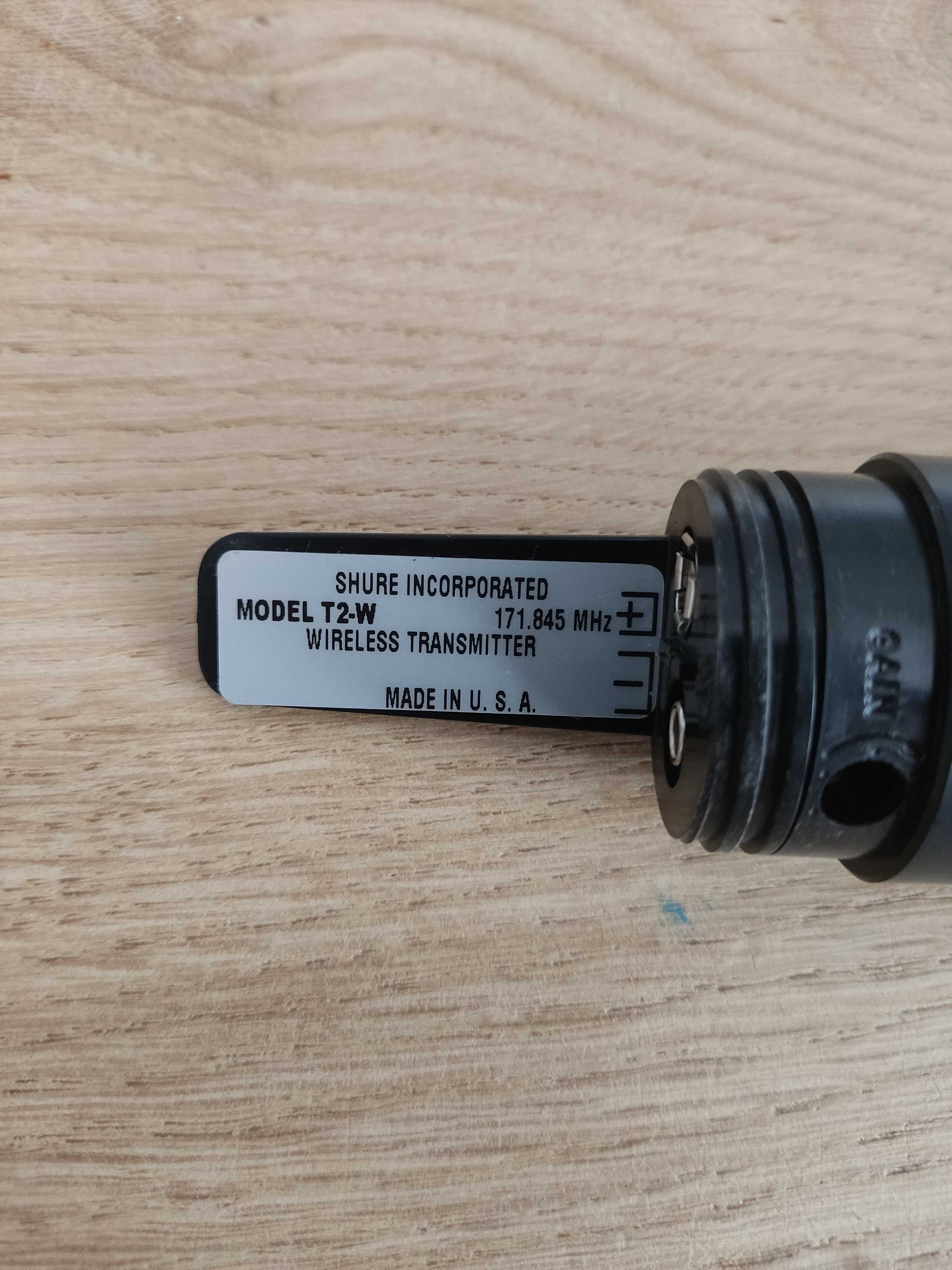 Nadajnik Shure T3-W plus mikrofon shure PG58