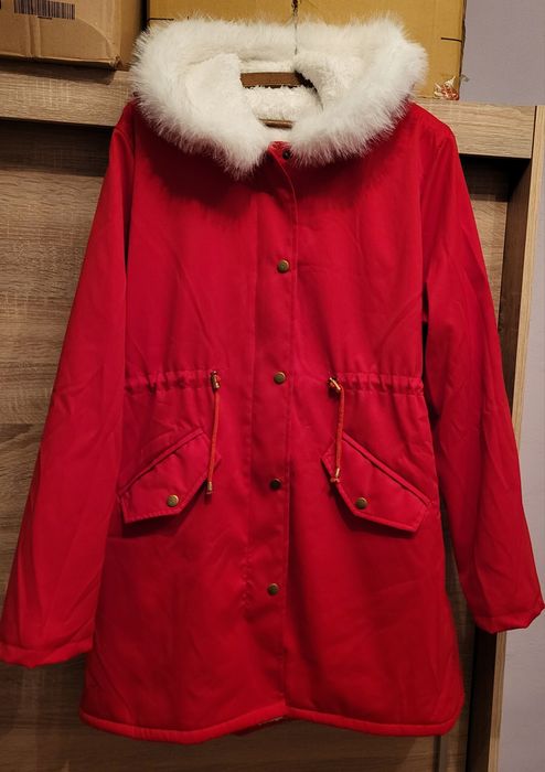 Nowa kurtka/parka zimowa z kapturem, rozmiar XL