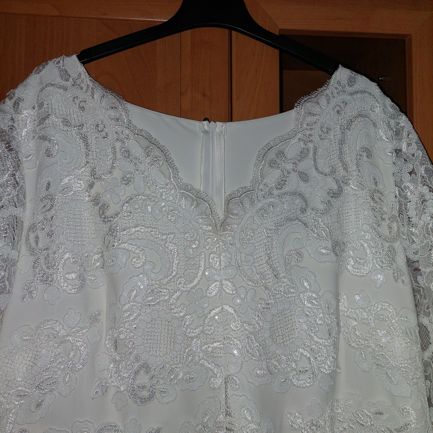 Suknia slubna plus size rozm 54 ecru