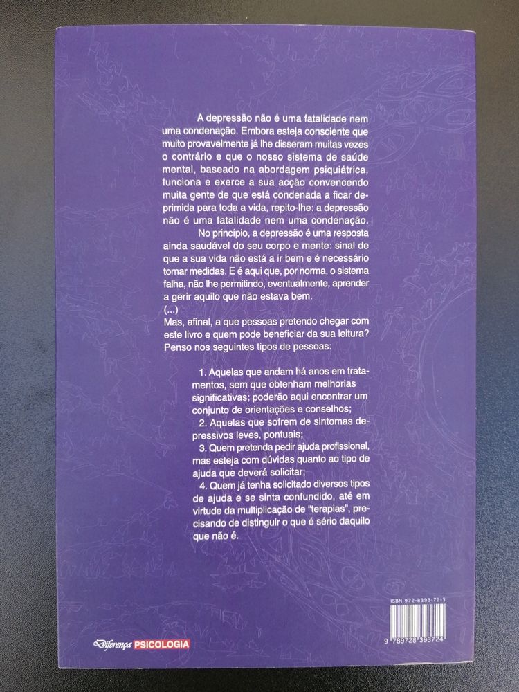 A Depressão e o seu tratamento Psicológico