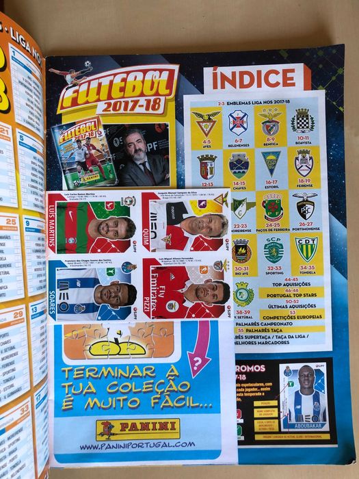 Caderneta futebol I Liga 2017/18 (vazia)