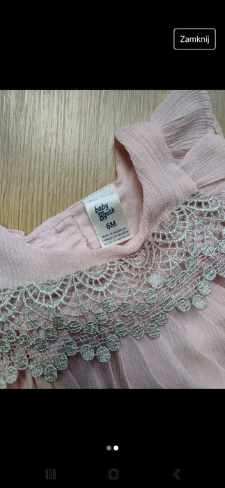 Śliczna jasnoróżowa plisowana sukienka