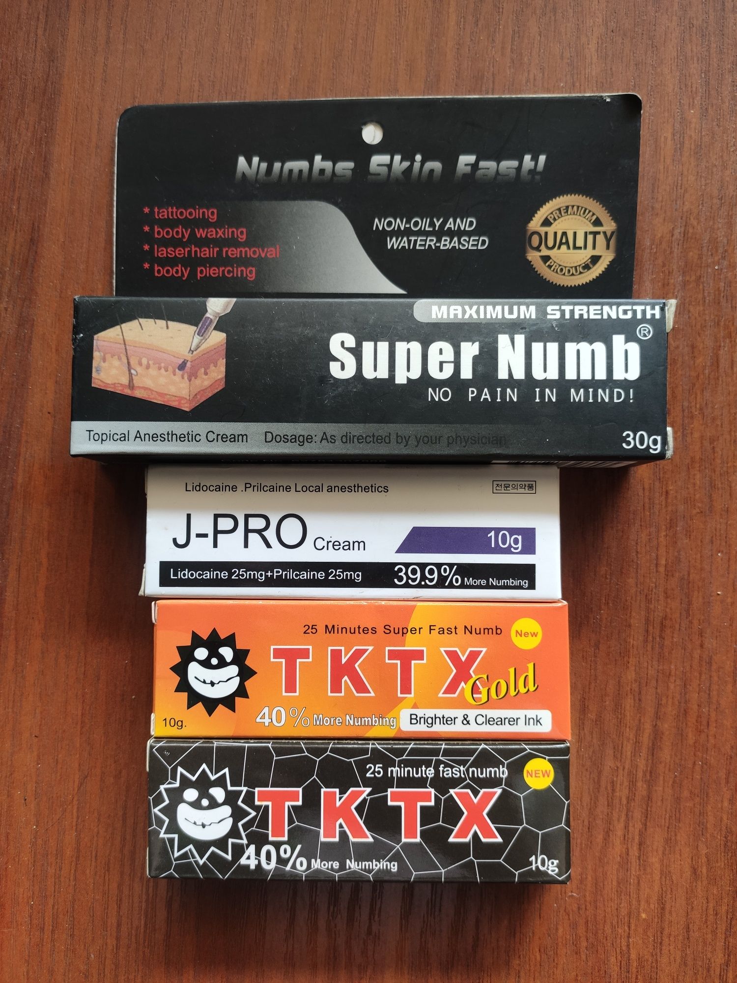 Крем анестетик TKTX gold black SUPER NUMB J-PRO