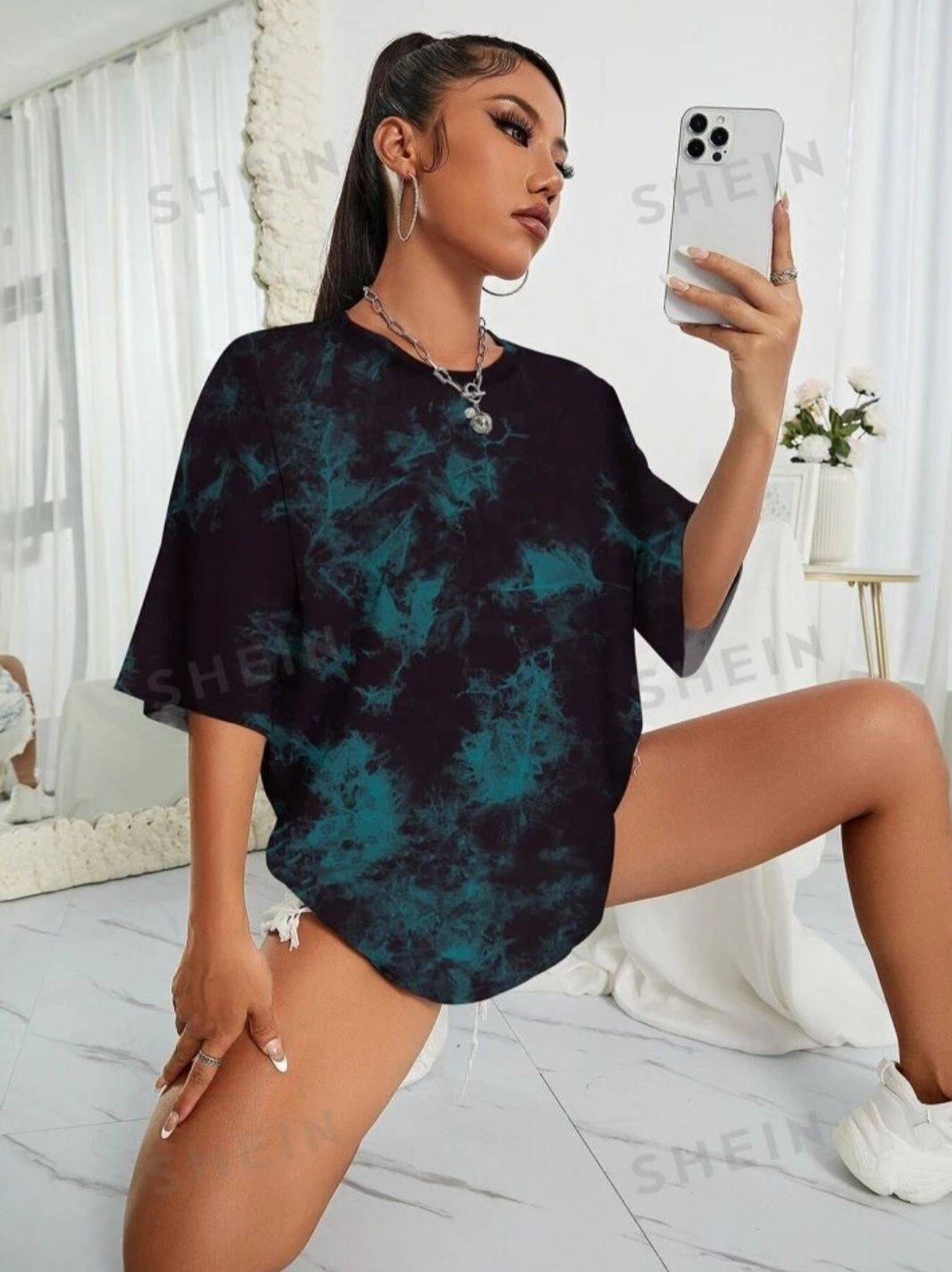 Футболка Shein Tie Dye Casual (Тай дай)