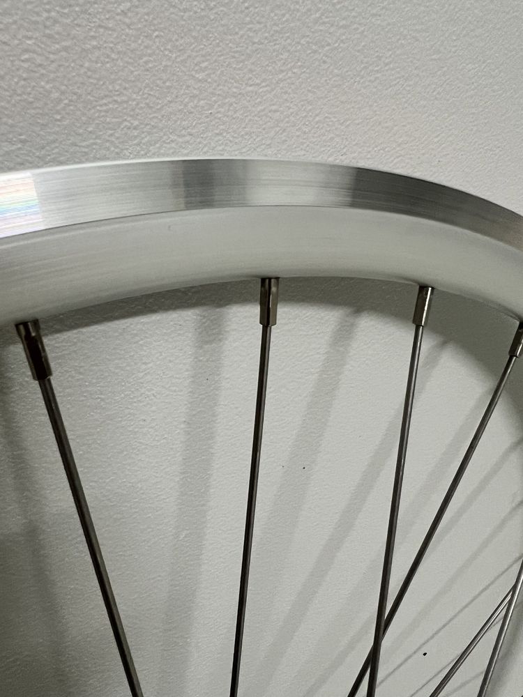 Koła 28” 700C ostre, single speed, flip-flop FULL SILVER CNC maszyny