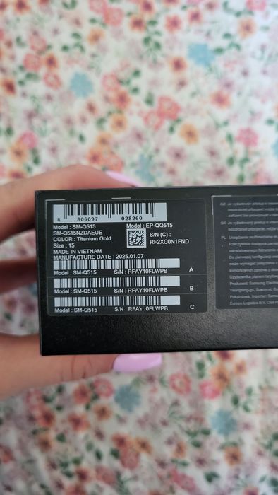 Samaung ring rozmiar 15