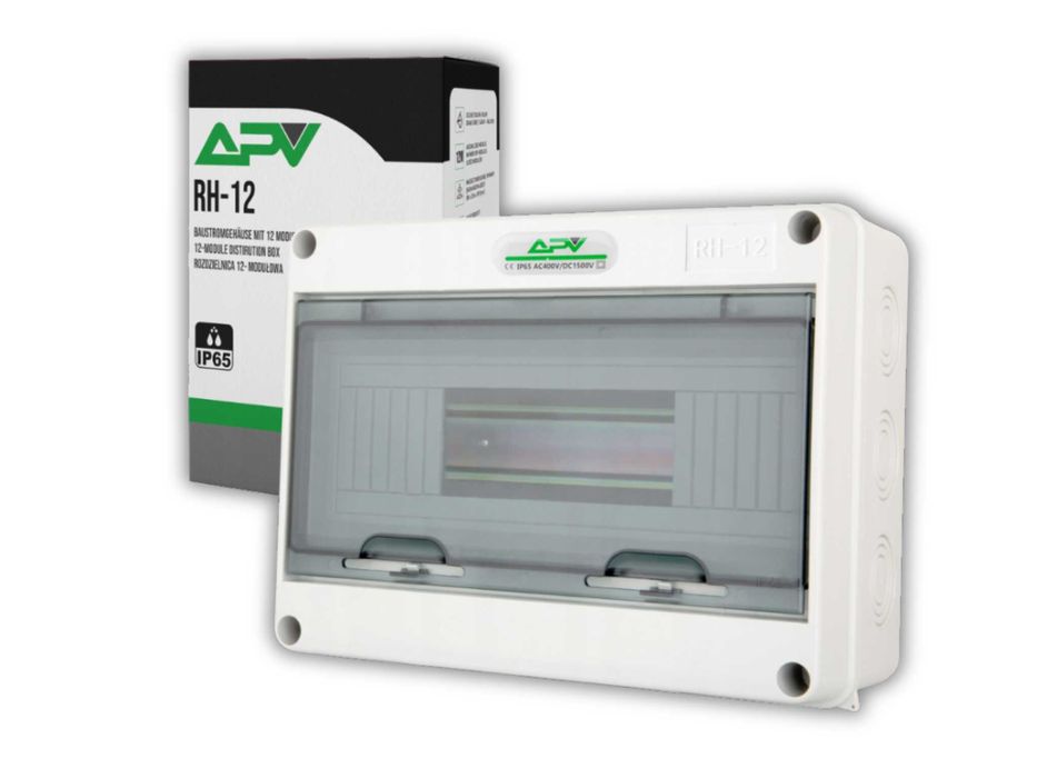 ROZDZIELNICA Natynkowa Hermetyczna IP65 1x12 Modułowa 1000V WYPRZEDAŻ