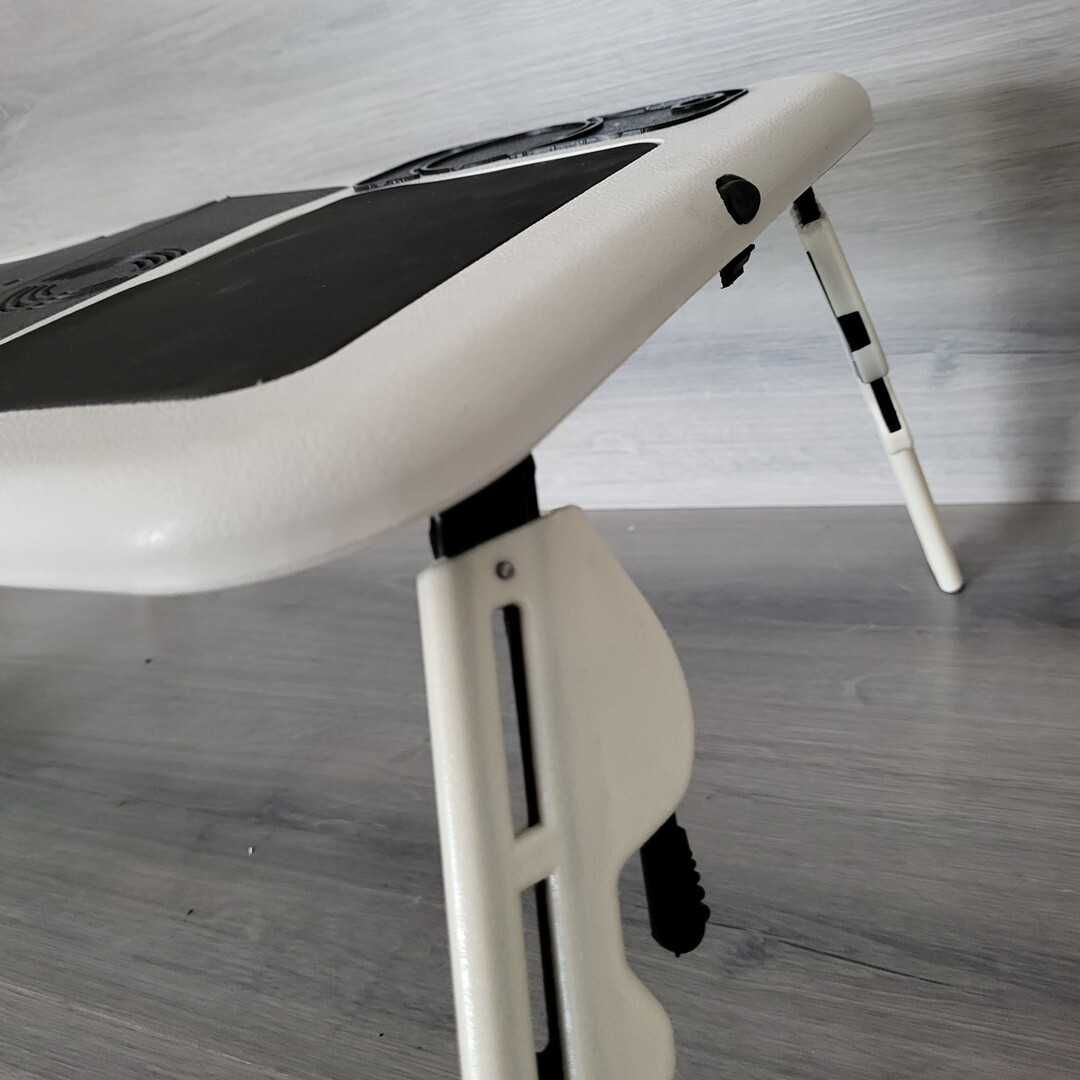 składany stolik pod laptopa z chłodzeniem regulowany przenośny