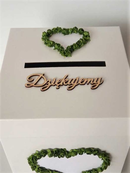 PK7D * Pudełko na koperty od gości, na ślub z różami