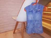 Next jeansowa sukienka szmajzerka 12/18 86cm