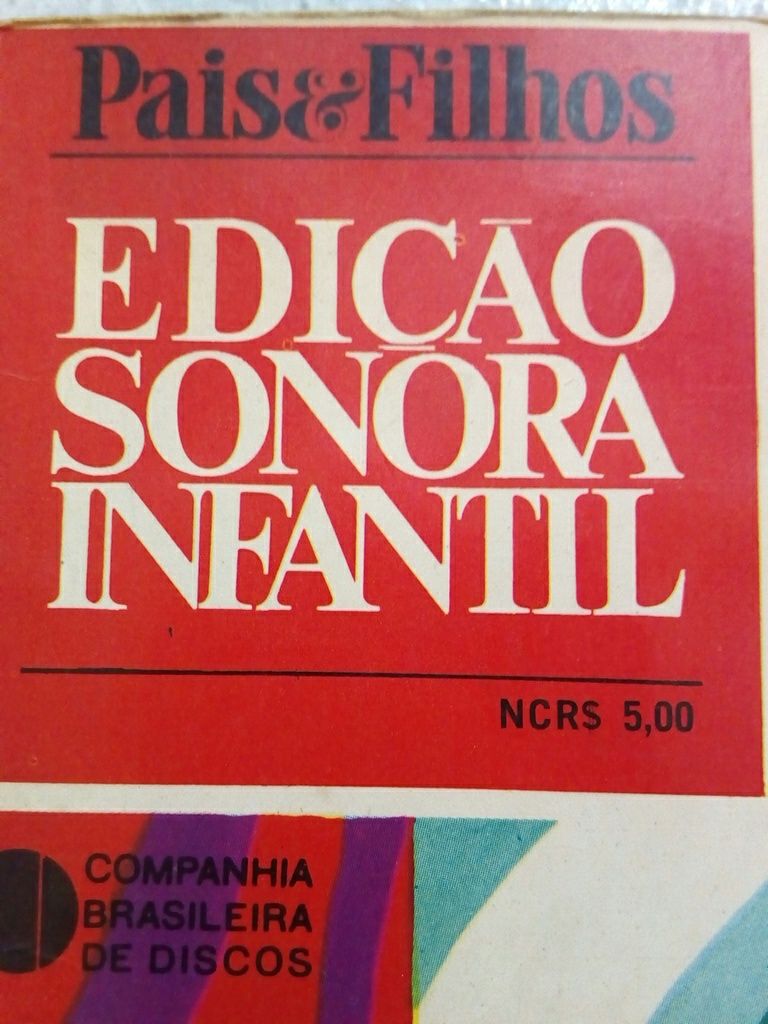 Edição Sonora infantil em banda desenhada com disco de vinil - Antigo