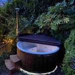 Jacuzzi ogrodowe Balia z włókna szklanego z piecem zintegrowanym 2,0m