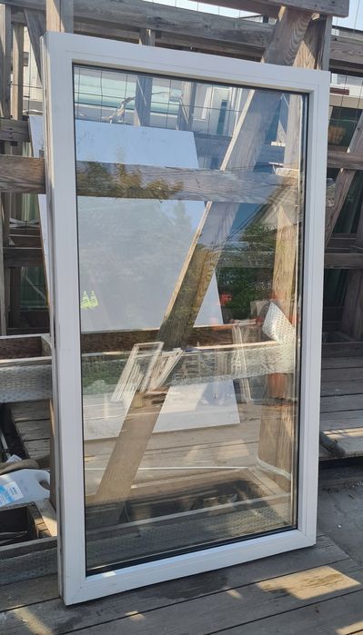 OKNA KacprzaK Witryna 76x132 FIX Używany PCV Lider