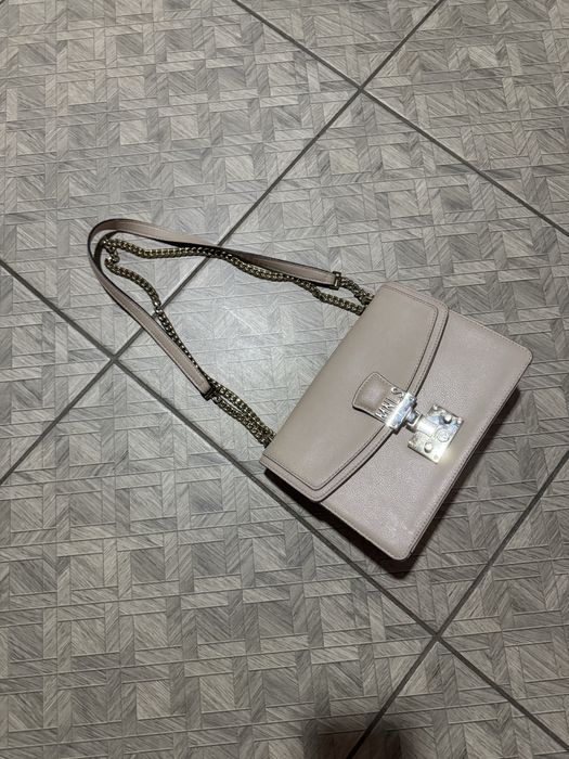 Шкіряна сумочка бежева