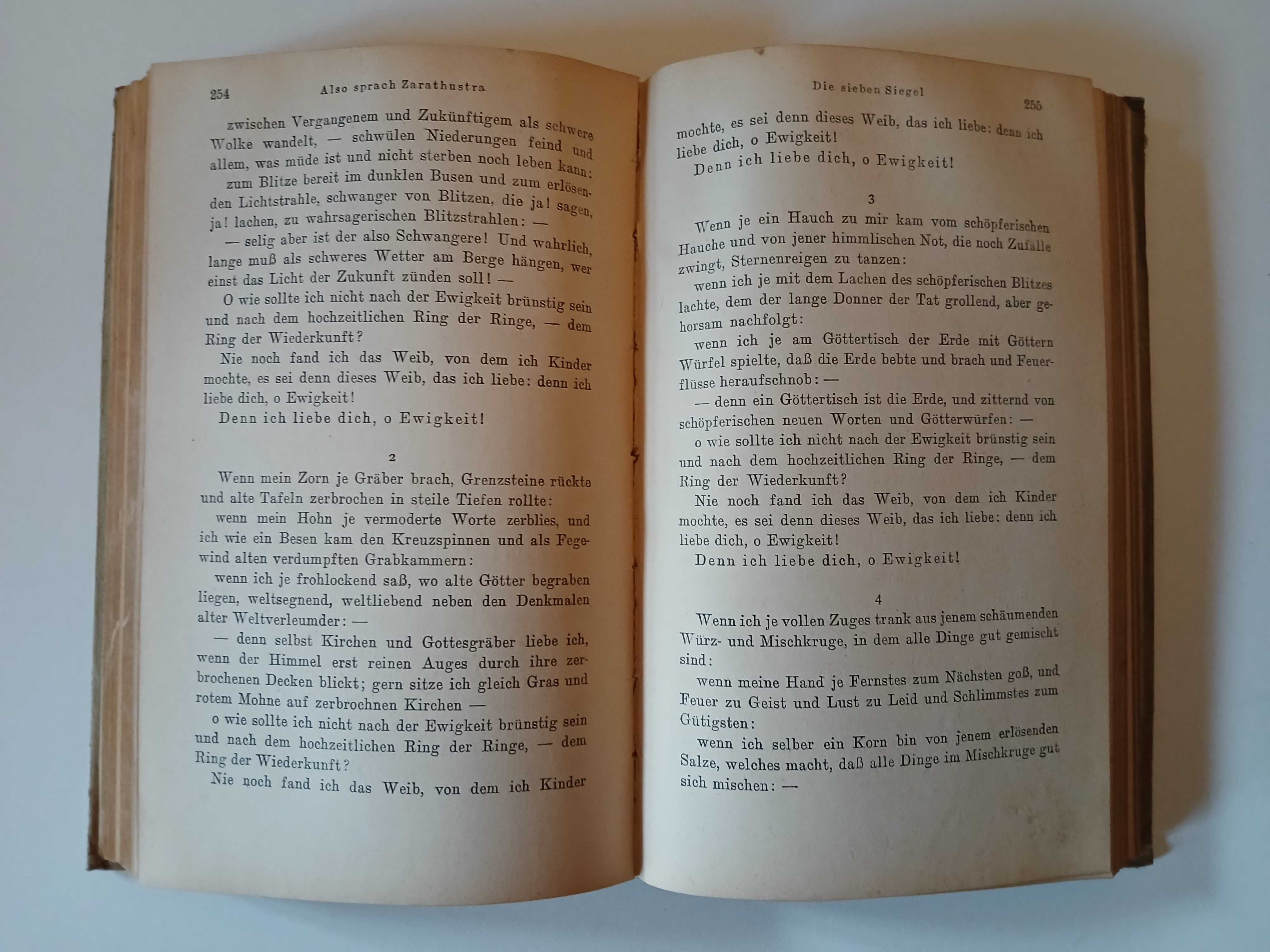 NIETZSCHE w oryginale: Also Sprach Zarathustra 1941 r.