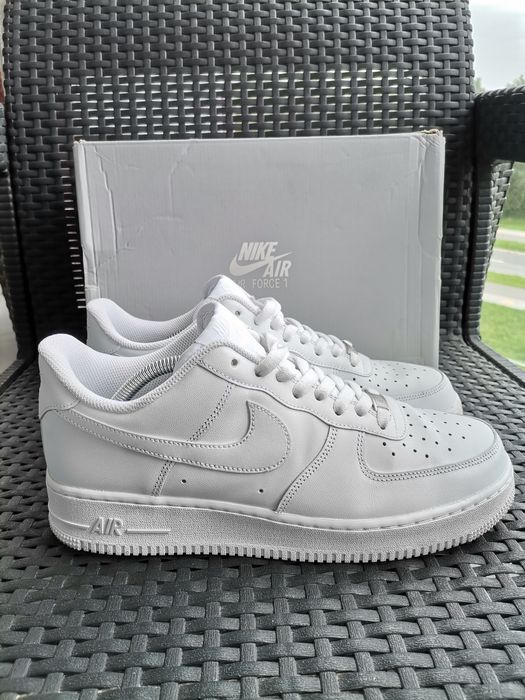 Nike air force 1 białe męskie buty skórzane 44,5