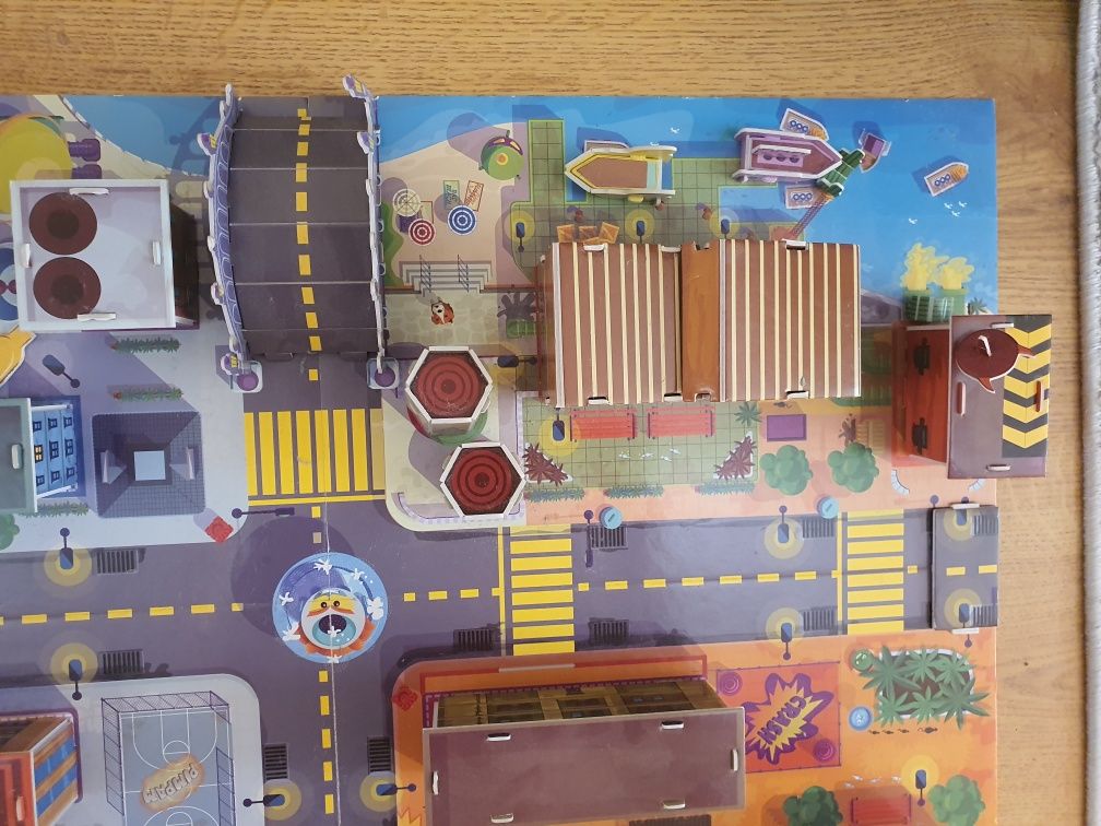 Kaboom city puzzle 3d plansza miasta super zings