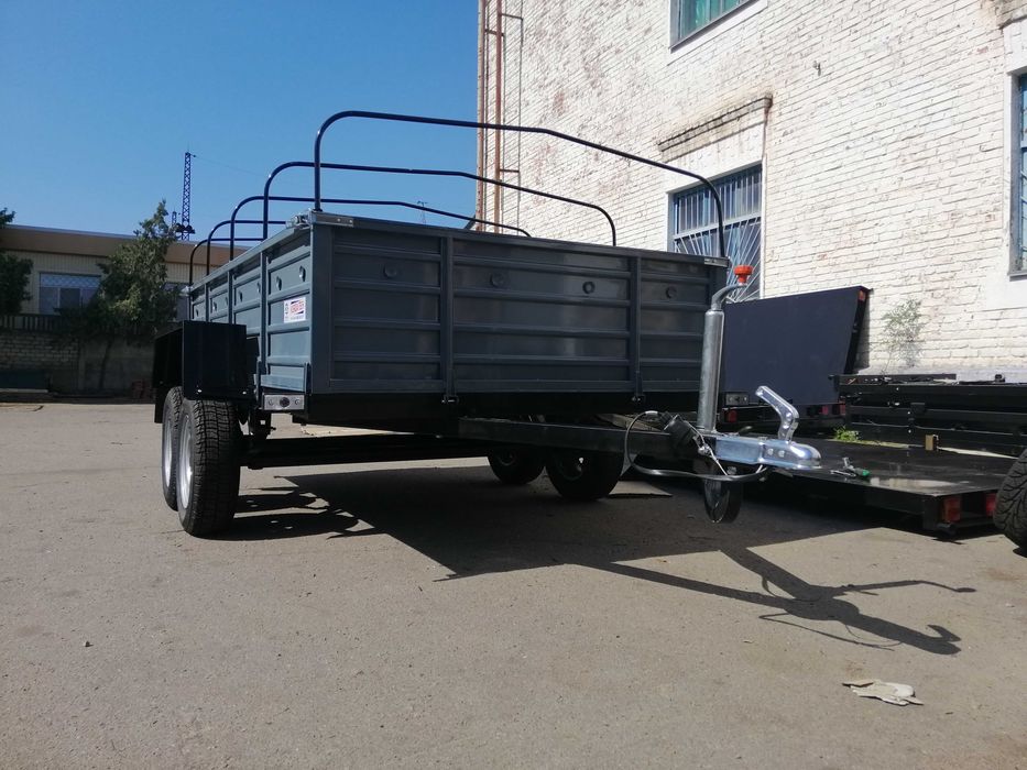 Двовісний причеп Кремінь+ посилений від заводу Коріда-Тех, авто причіп