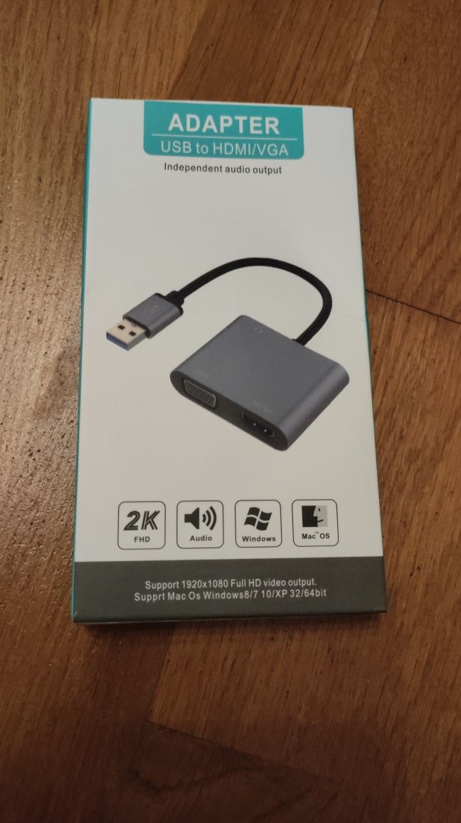 Adapter USB to VGA, HDMI