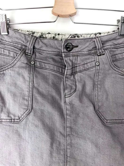 Jeansowa spódniczka mini trapez z kieszeniami C&A roz. S / M