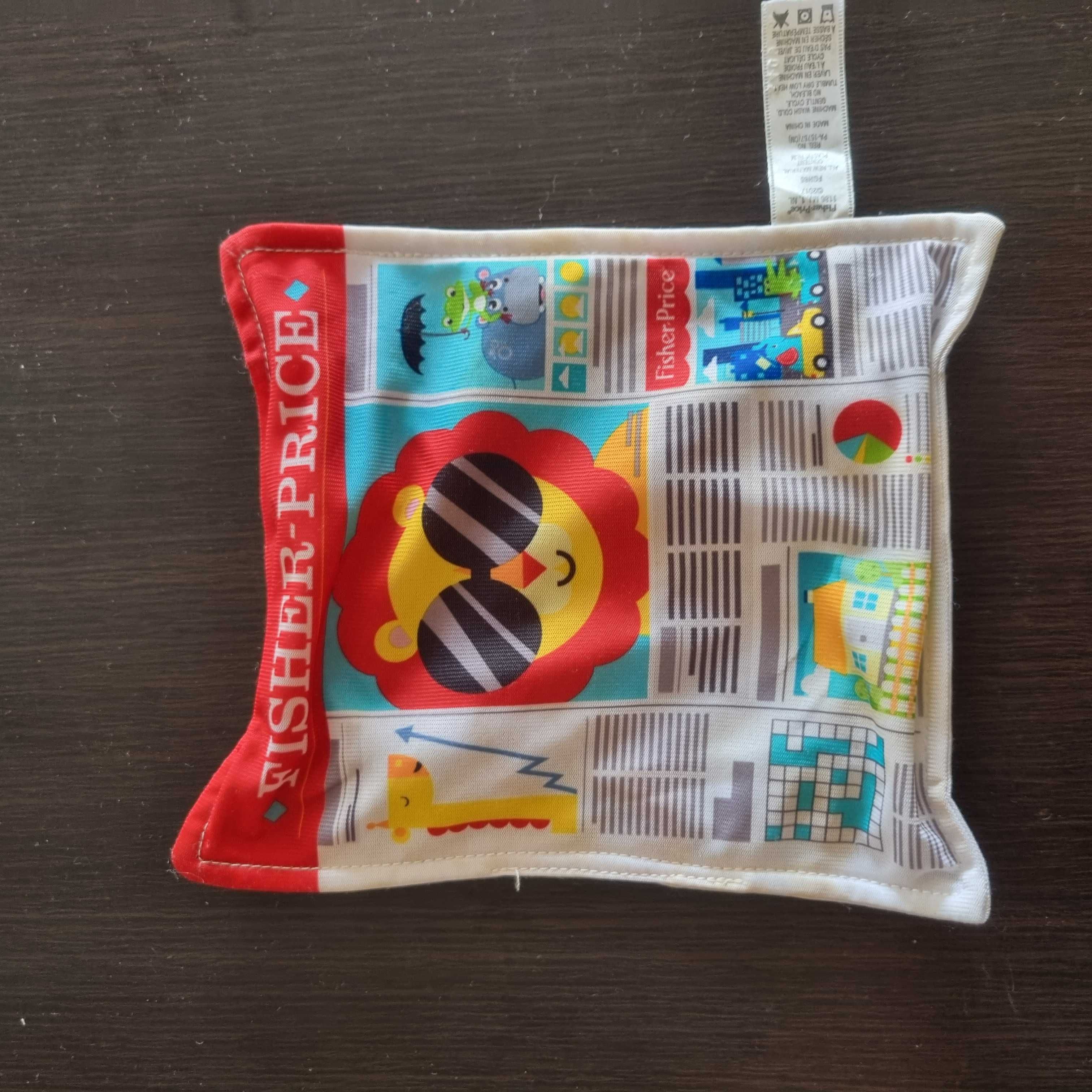 chicco rękawica pacynka + fisher price szeleszcząca "gazeta"