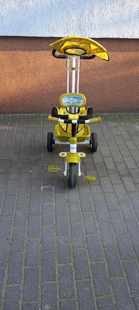 Rowerek Trójkołowy CHILDREN TRIKE Baby Mix jak nowy stan idealny żółty