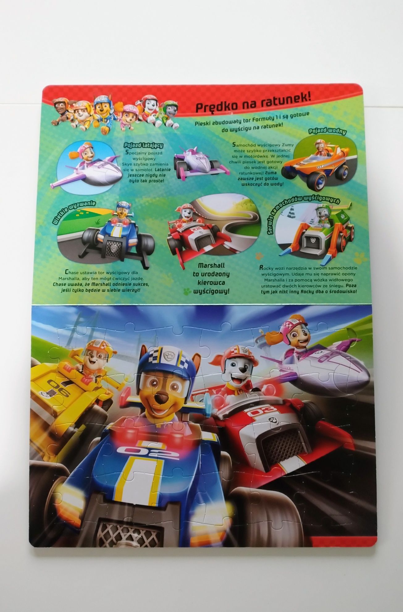 Książka z puzzlami Psi Patrol