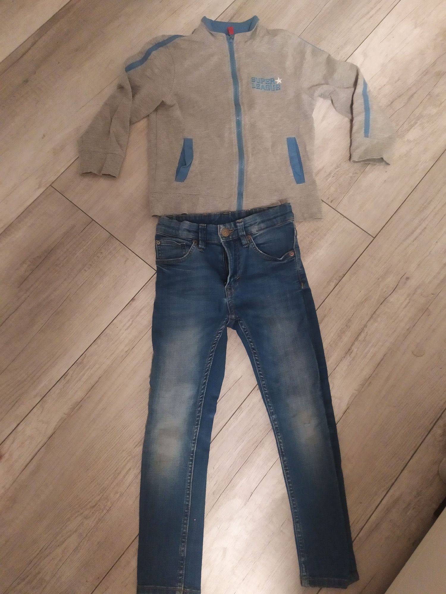 Bluza i spodnie jeans dla chłopca 110-116