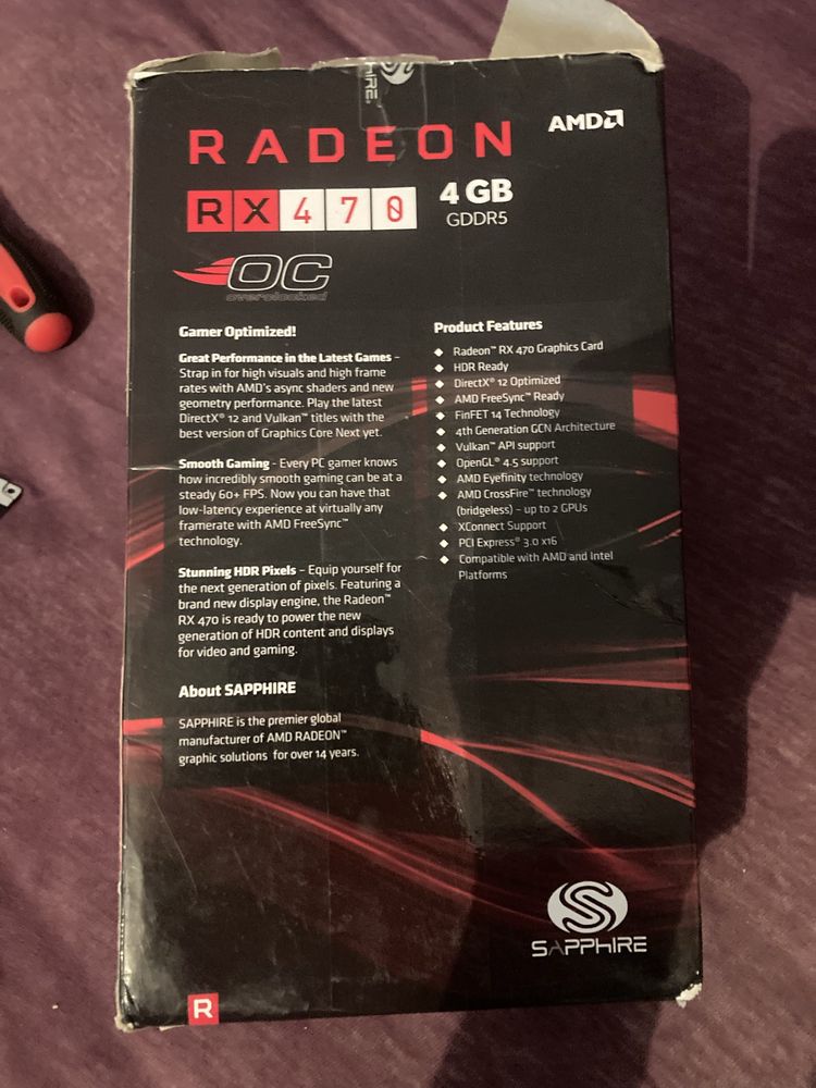 Продам відеокарту radeon rx470