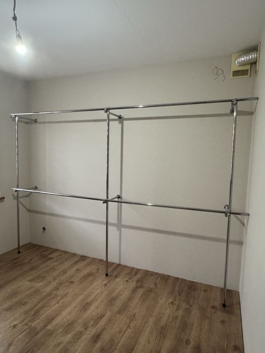 Drążki na ubrania garderoby wieszak regał stojak sklepowy