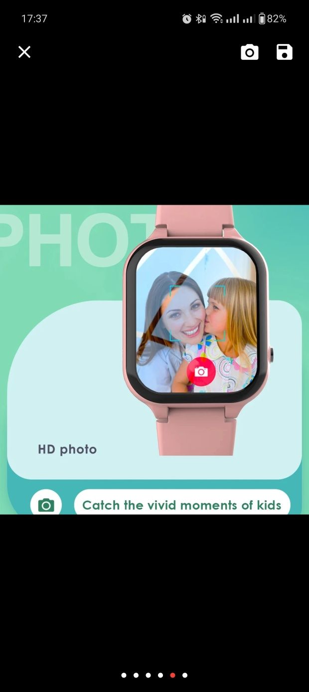 Smartwatch dla dzieci C80 karta SIM 4G wideo rozmowy